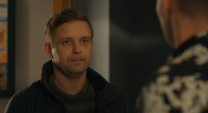 Barwy szczęścia odc. 3341. Darek Janicki (Andrzej Niemyt), Hubert (Marek Molak)