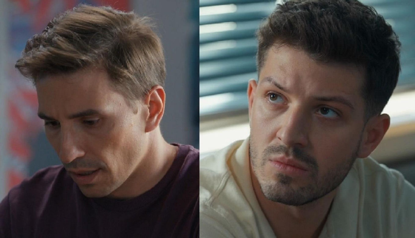 Barwy szczęścia, odcinek 3285. Tomasz (Jakub Sokołowski), Justin (Jasper Sołtysiewicz)