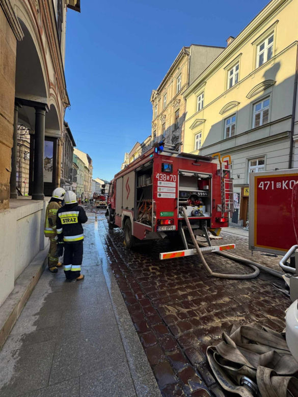 Akcja ratownicza w zawalonej kamienicy w Cieszynie