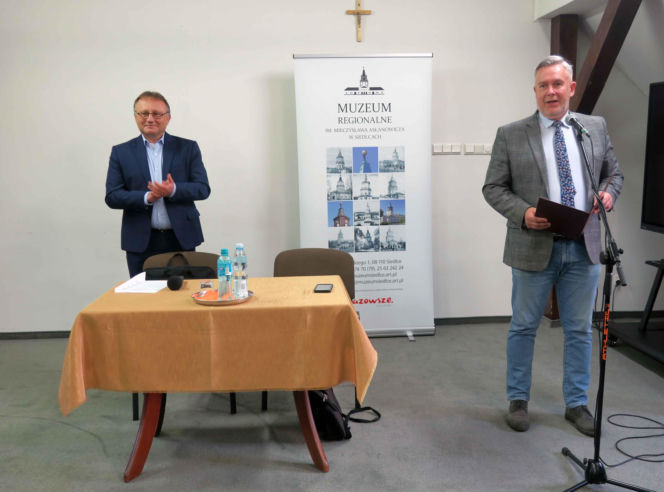 Marek Budzisz w Muzeum Regionalnym w Siedlcach