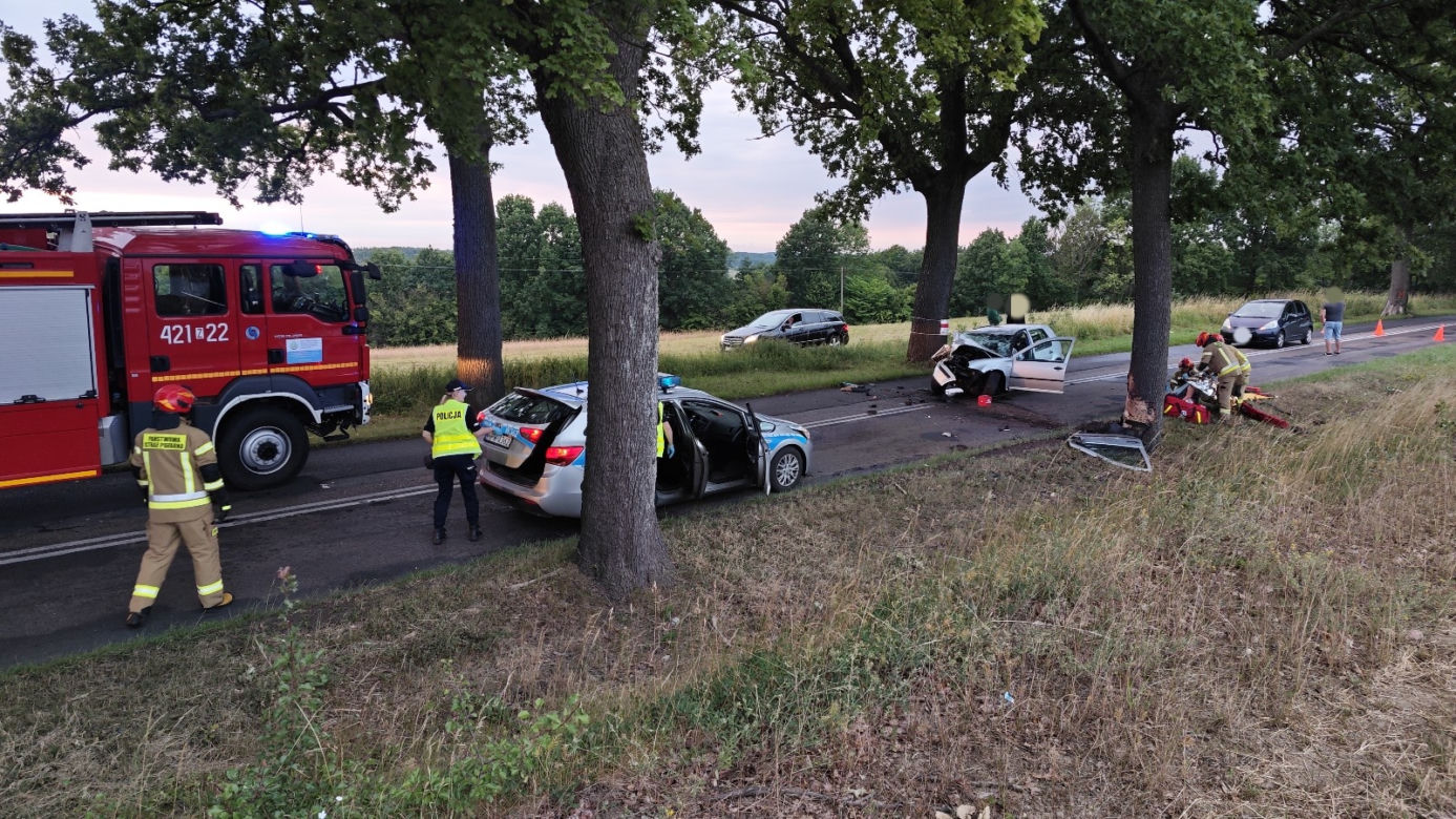 Wypadek w pobliżu Drawska Pomorskiego 