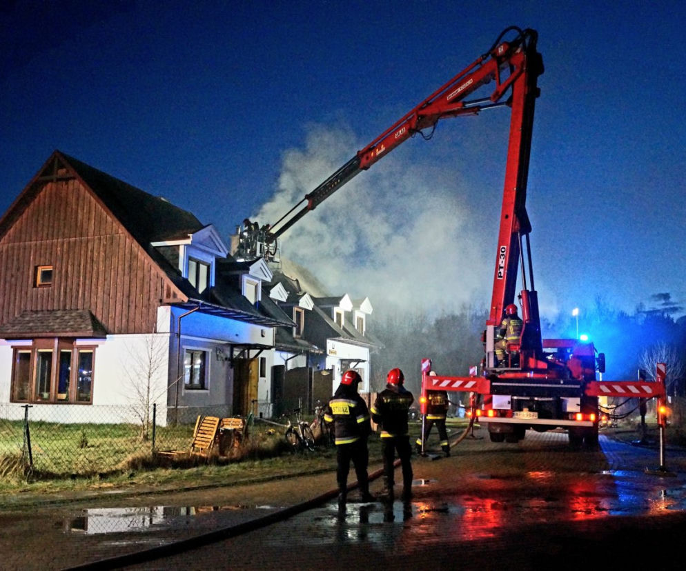 Pożar domu w Kędzierówce