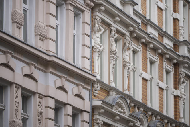 Wyremontowane kamienice przy ulicy Mierniczej