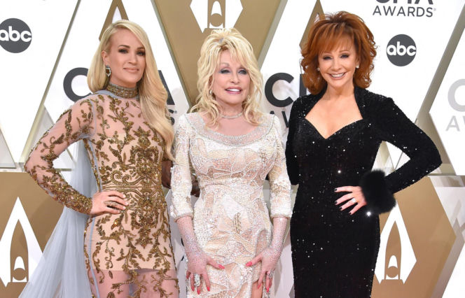 Carrie Underwood, Dolly Parton i Reba McEntire