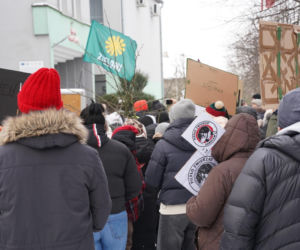 Schronisko dla psów w Sobolewie zamknięte. Jeszcze w sobotę, 24 stycznia, protestowali pod nim mieszkańcy [ZDJĘCIA].