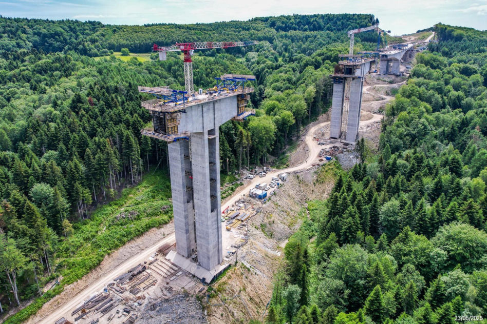 Budowa S19 - Babica Jawornik z najwyższą estakadą w Polsce