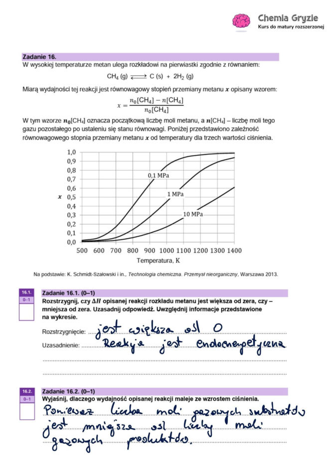 Matura próbna CKE 2026 - chemia. Poprawne odpowiedzi