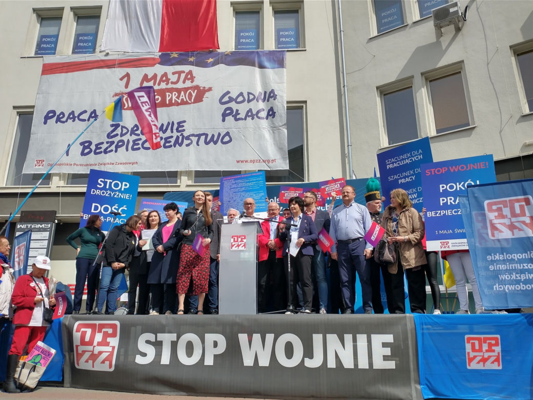Pochód pierwszomajowy w Warszawie