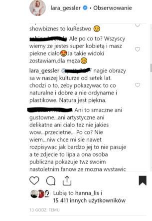 Lara Gessler tłumaczy się z nagiego zdjęcia