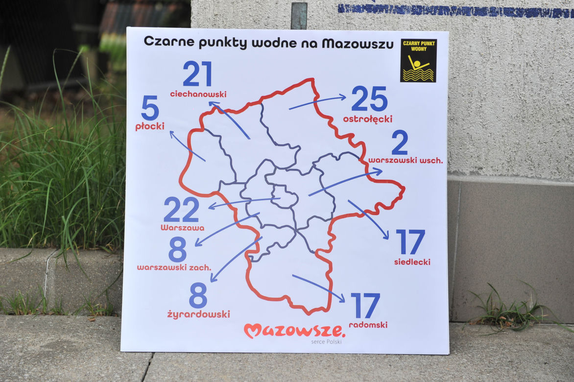 Nowe czarne punkty wodne na Mazowszu! 
