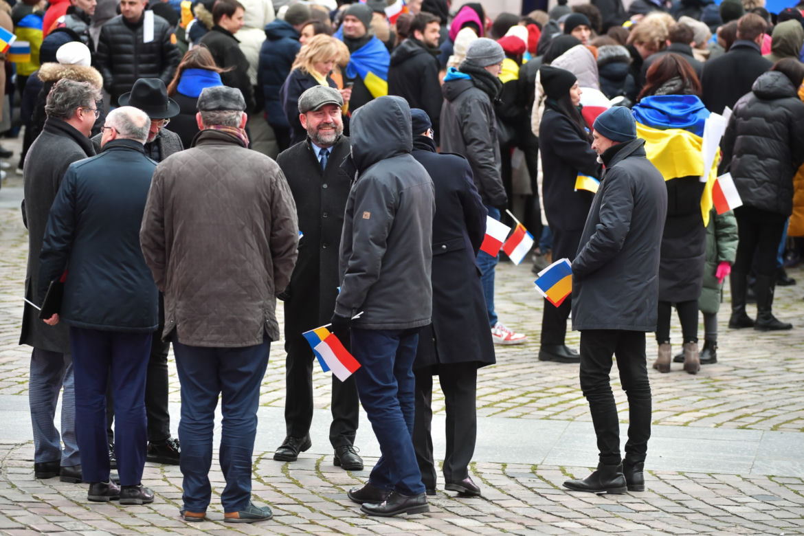 Wystąpienie Wołodymyra Zełenskiego na Zamku Królewskim w Warszawie