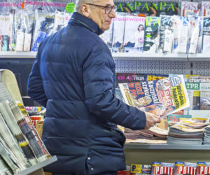 Senator Krzysztof Kwiatkowski na zakupach