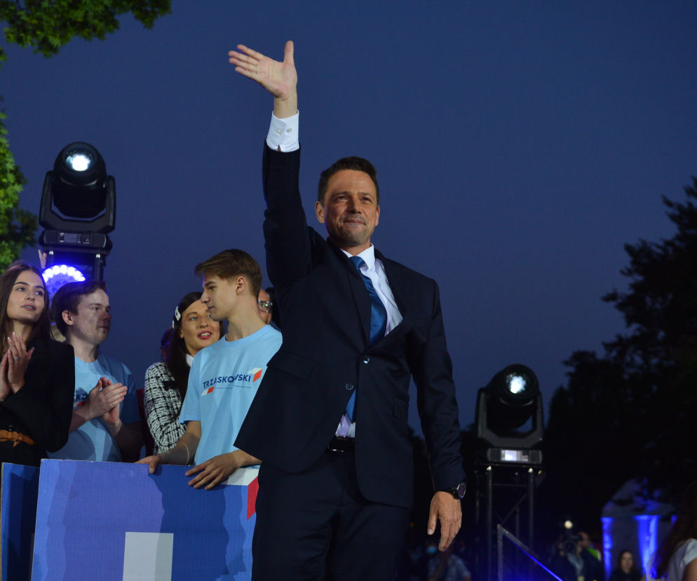 Wybory 2020. Wieczór wyborczy Rafała Trzaskowskiego