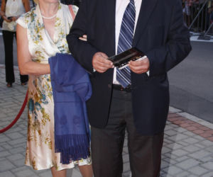 Jerzy Stuhr z żoną Barbarą