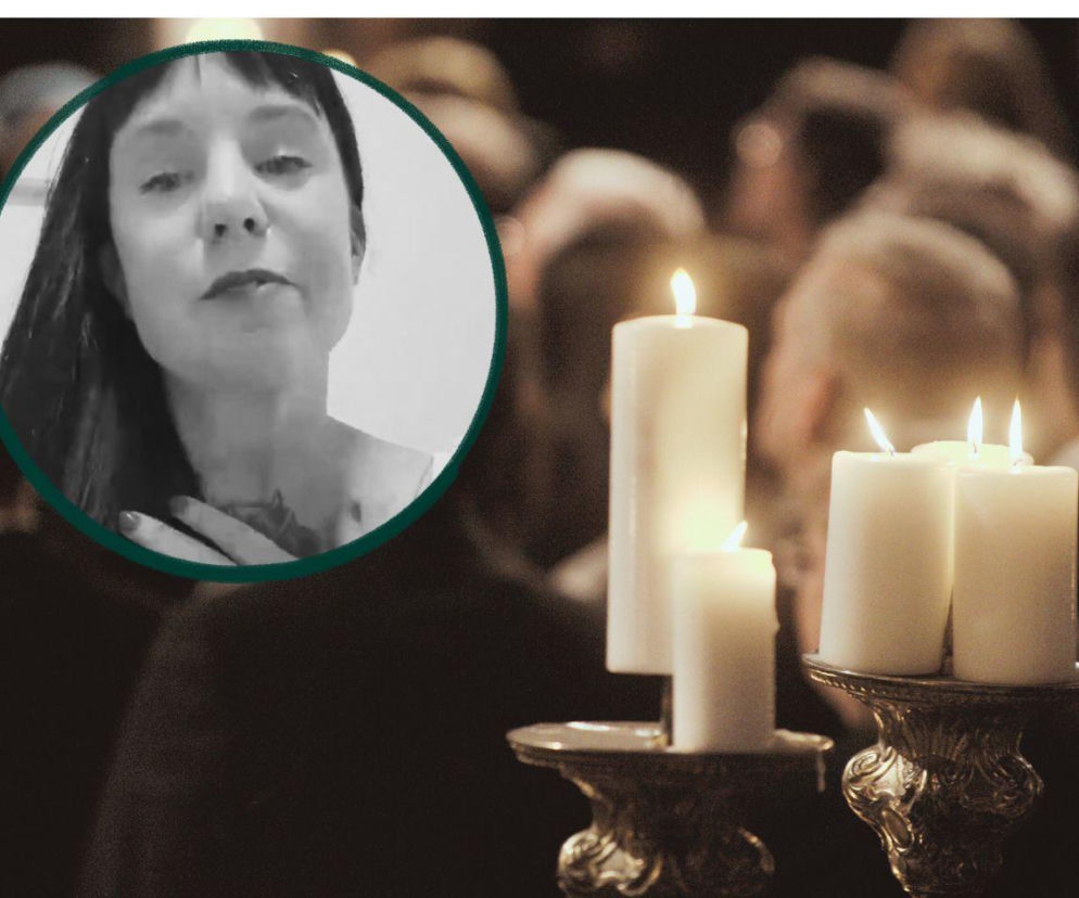 Płonące białe znicze na tle tłumu ludzi. Na miniaturze Rebecca Luna. O śmierci influencerki przeczytasz na SE.