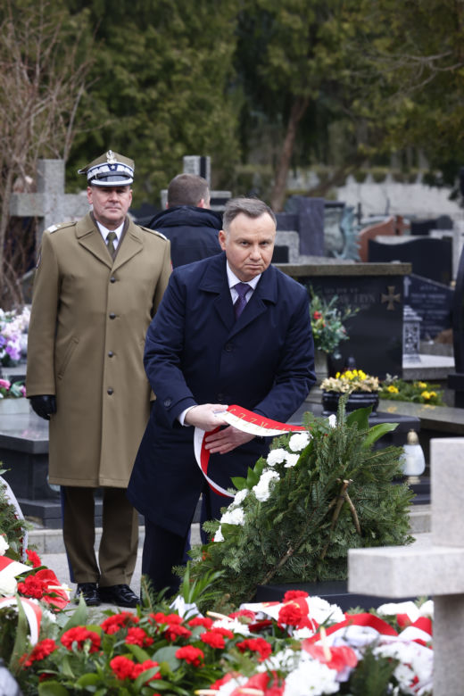 12. rocznica katastrofy smoleńskiej. Uroczystości na Powązkach Wojskowych