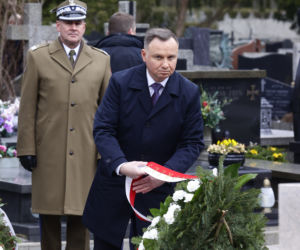12. rocznica katastrofy smoleńskiej. Uroczystości na Powązkach Wojskowych