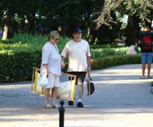 Marian Lichtman na plaży