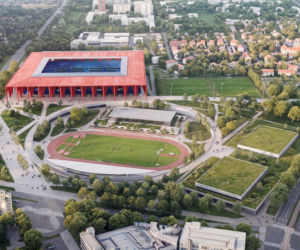 Konkursowa propozycja stadionu Dinama Zagrzeb autorstwa pracowni P2PA i LAN