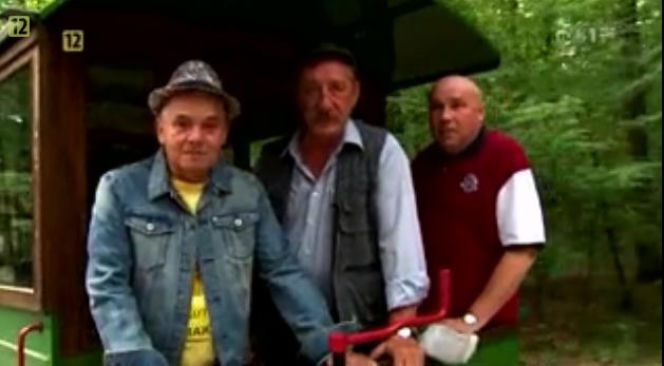 Ranczo 8 sezon. Pietrek (Piotr Pręgowski), Solejuk (Sylwester Maciejewski), Hadziuk (Bogdan Kalus)