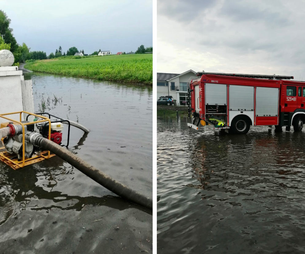 Pomorskie: Zalane ulice, połamane gałęzie, uszkodzone samochody. Strażacy mieli pełne ręce roboty