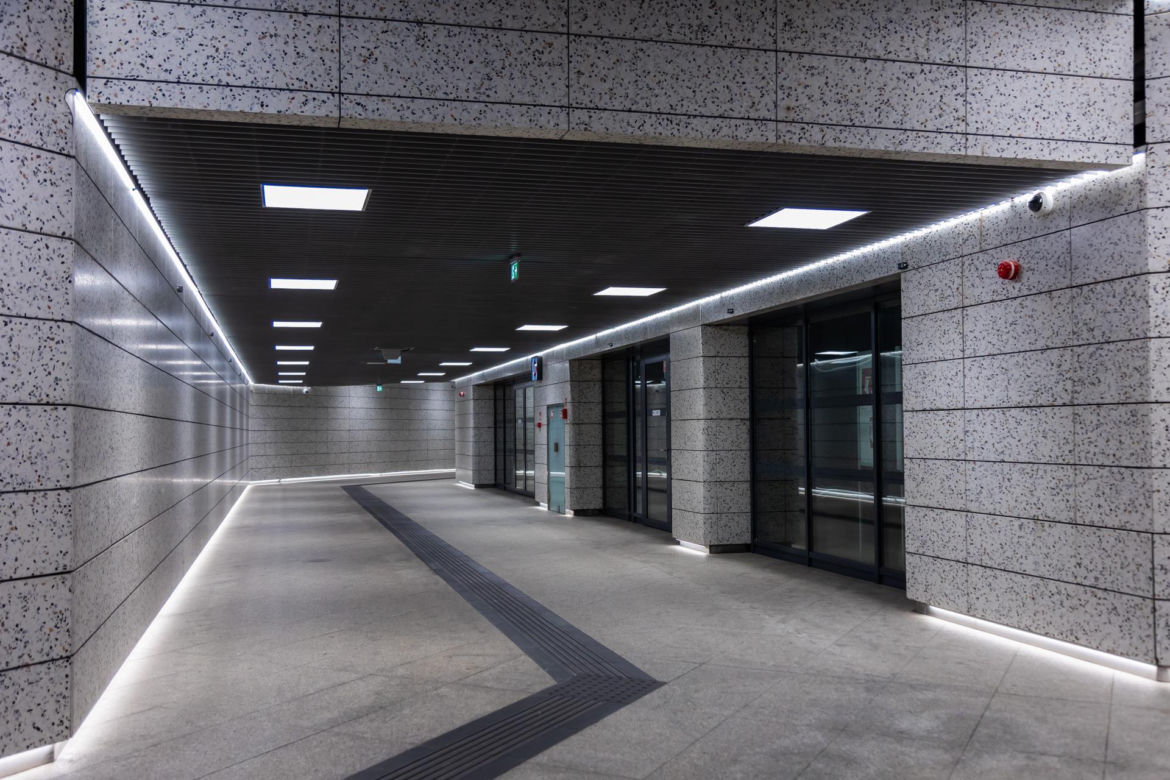 Lokalizacja przyszłej Metroteki na stacji metra M2 Kondratowicza