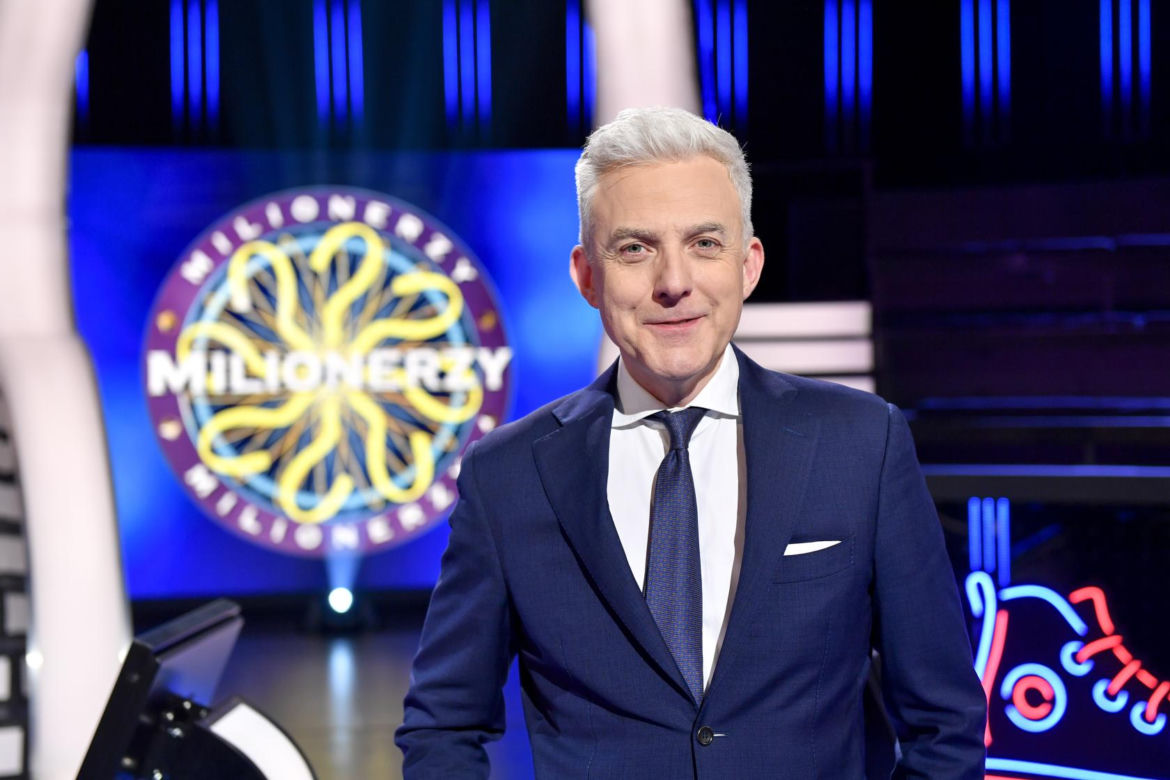 Hubert Urbański w "Milionerach" TVN-u
