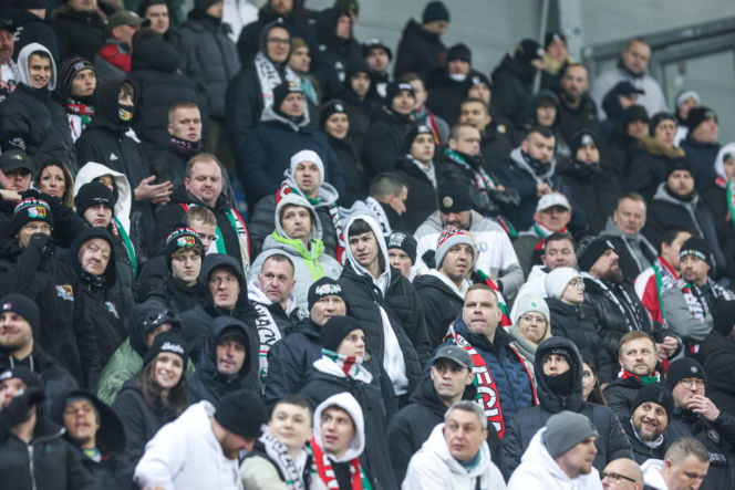 Piast Gliwice - Legia Warszawa, zdjęcia kibiców i zawodników z meczu 18. kolejki PKO BP Ekstraklasy