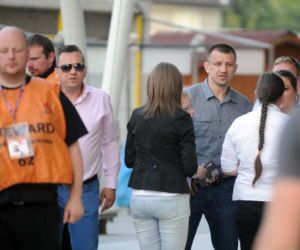 Adamek na trybunach