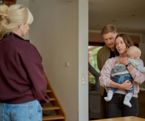 Na Wspólnej odc. 4128. Ania (Sonia Mietielica), Igor (Jakub Wesołowski), Ewa (Ewa Gawryluk), Jaś (Kazio Wierzbicki)