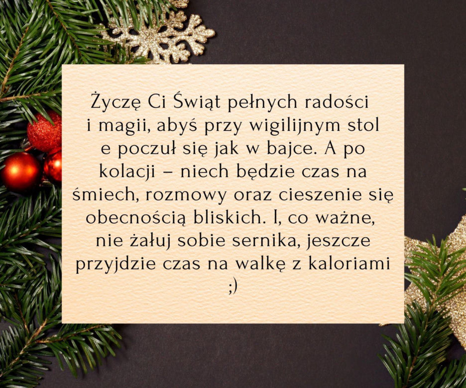 Krótkie życzenia bożonarodzeniowe 2025 - zabawne śmieszne i z dystansem