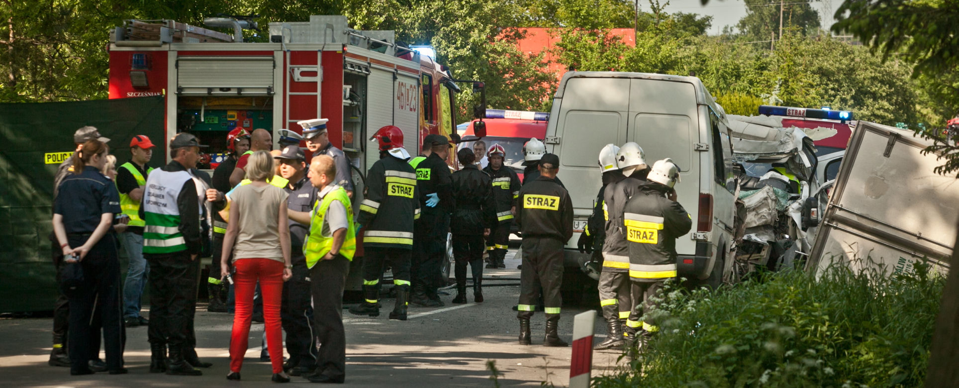 Wypadek busów na Lubelszczyźnie. 4 osoby nie żyją.