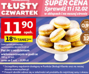Ceny pączków Auchan 2026. Ile kosztują pączki w Auchan na Tłusty Czwartek?