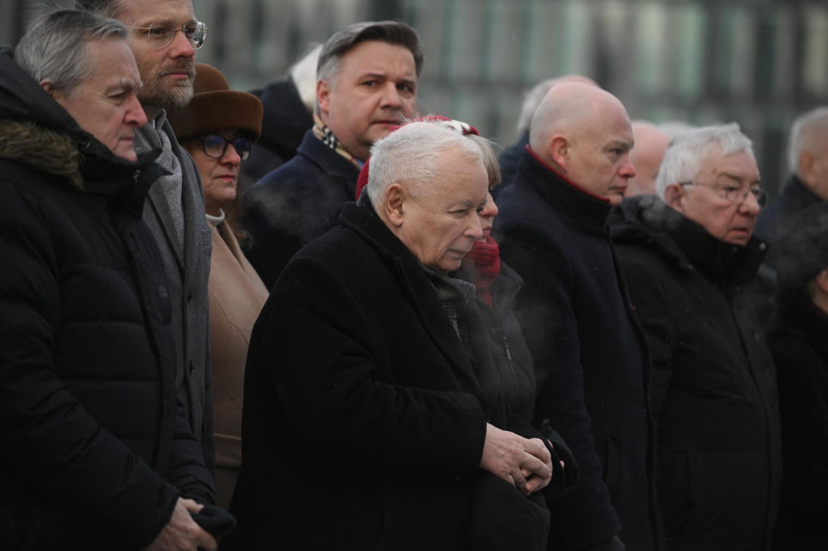 Jarosław Kaczyński na obchodach miesięcznicy smoleńskiej