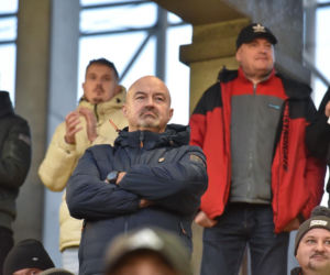 PRES Grupa Dewloperska Toruń - Abramczyk Polonia Bydgoszcz, zdjęcia kibiców i zawodników z pożegnania Adriana Miedzińskiego