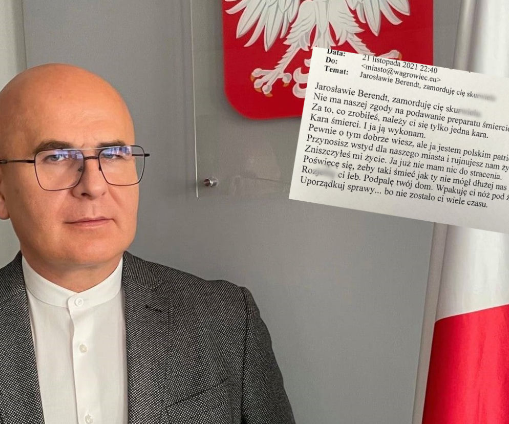 Szokująca wiadomość do burmistrza Wągrowca. Wpakuje ci nóż pod żebra