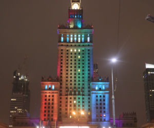  Pałac Kultury w kolorach tęczy!