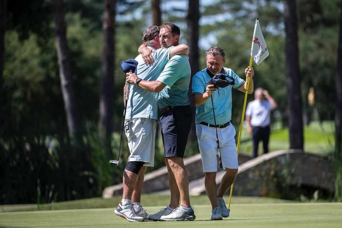Tak Jerzy Dudek uczcił wygraną w golfie