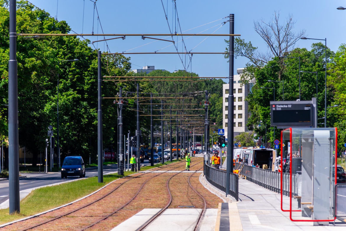 Tramwaj na Gagarina w Warszawie