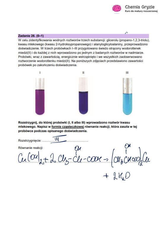 Matura 2025 chemia rozszerzona - odpowiedzi do wszystkich zadań z arkusza CKE 16.05.2025 - Formuła 2023