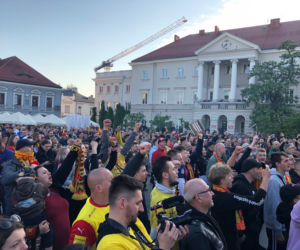 Feta na kieleckim Rynku z okazji awansu Korony do ekstraklasy