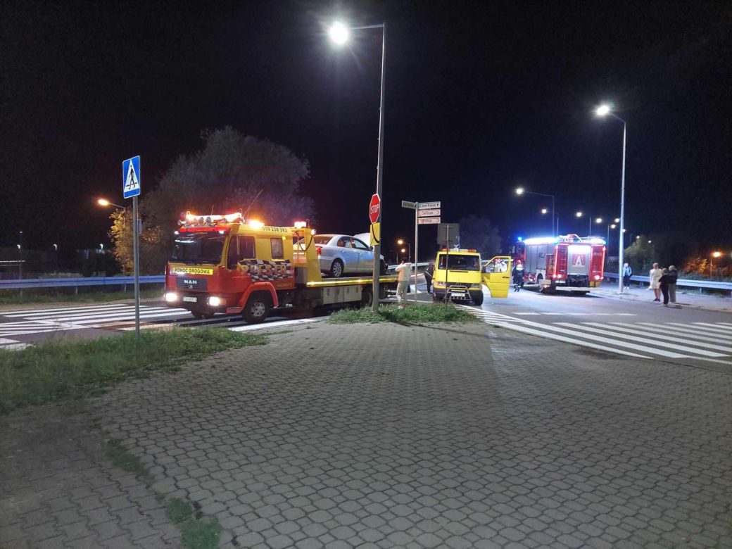 Wypadek na wiadukcie w Starachowicach