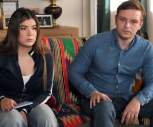 Barwy szczęścia, odc. 3333. Agata (Natalia Zambrzycka), Hubert (Marek Molak)