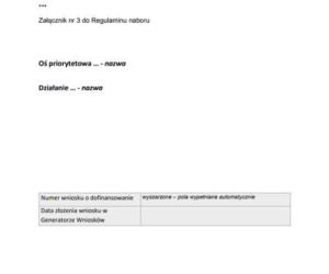 Dotacja na kapitał obrotowy. Wzór wniosku o dofinansowanie