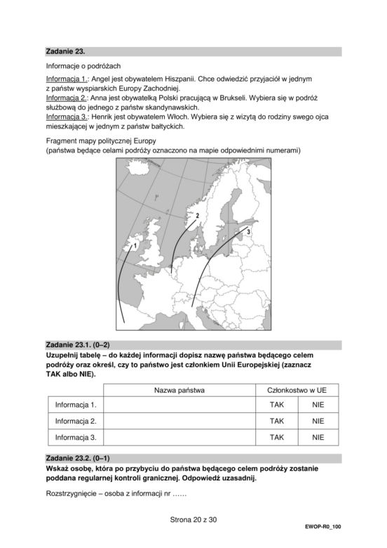 Matura WOS formuła 2015: arkusz CKE i odpowiedzi