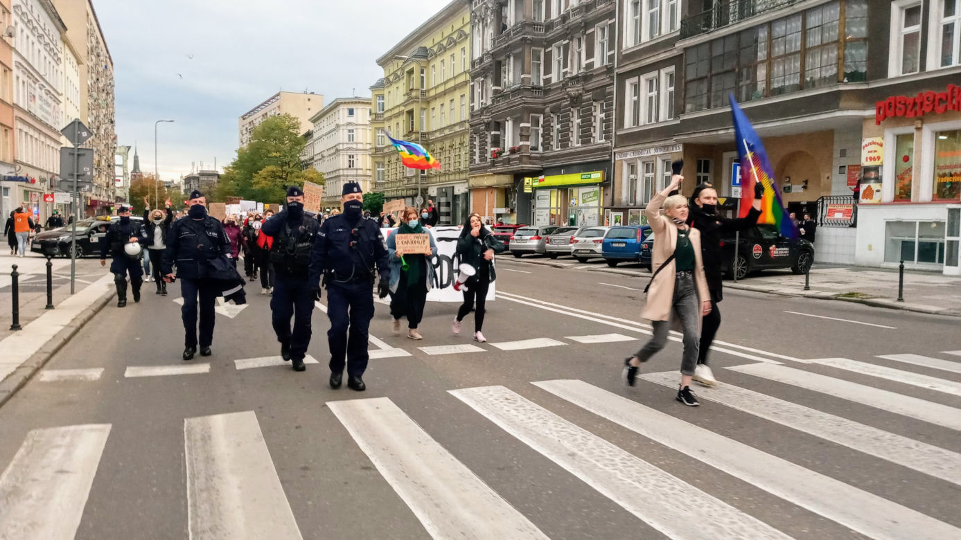 Protest kobiet w Szczecinie 27.10.2020