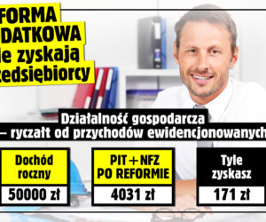 FB SG Reforma podatkowa - tabela - ryczałt od przychodów