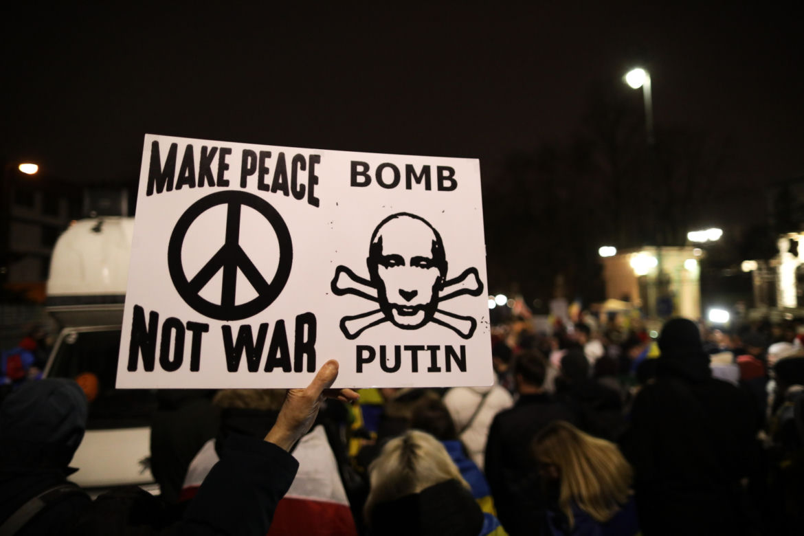 Manifestacja solidarnościowa z Ukrainą