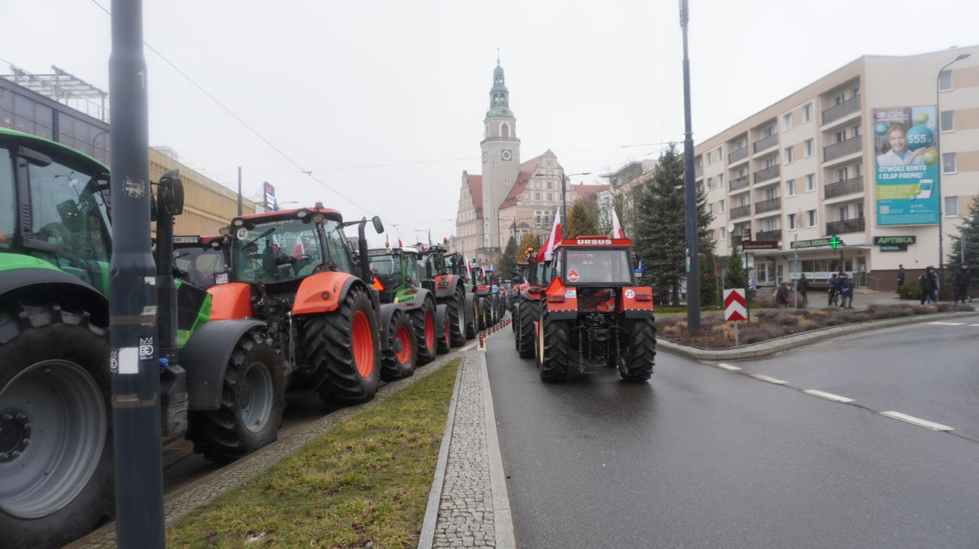 Protest rolników w Olsztynie, 20 lutego