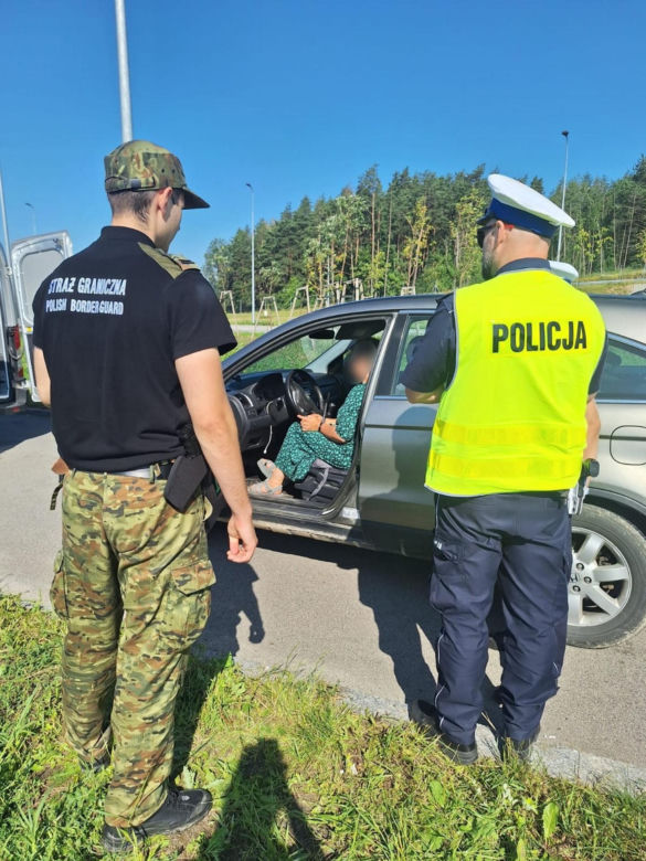 Zatrzymali Hondę i się zaczęło. Syryjczycy nielegalnie przekroczyli granicę z Litwą